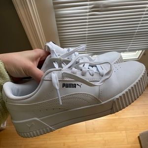 White Puma sneakers